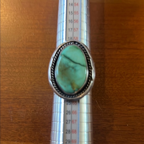 Turquoise Silver Ring - Picture 2 of 4
